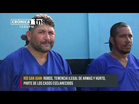 Once delincuentes de peligrosidad neutralizados en Río San Juan - Nicaragua