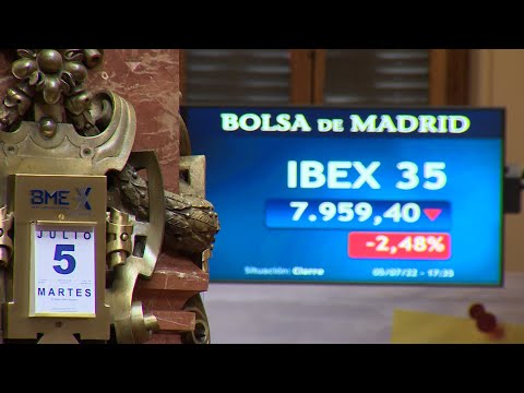 El Ibex 35 se deja un 2,48% por los temores de recesión
