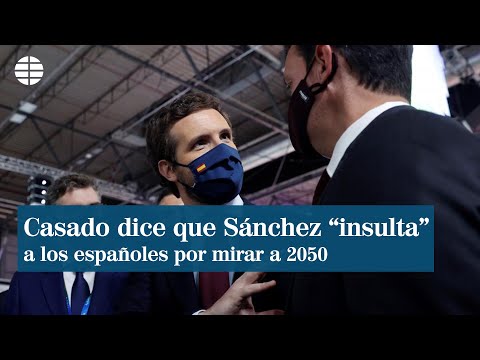 Casado afirma que el Gobierno insulta a los españoles por mirar a la España de 2050