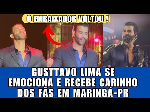 Gusttavo Lima se EMOCIONA em sua VOLTA após POLÊM1CAS e recebe o CARINHO dos fãs em Maringá