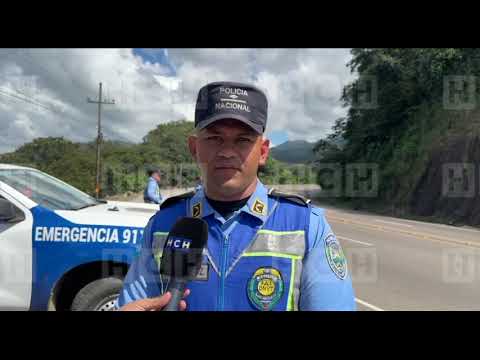 Policía realiza fuertes operativos en la curva del terror en Santa Cruz de Yojoa