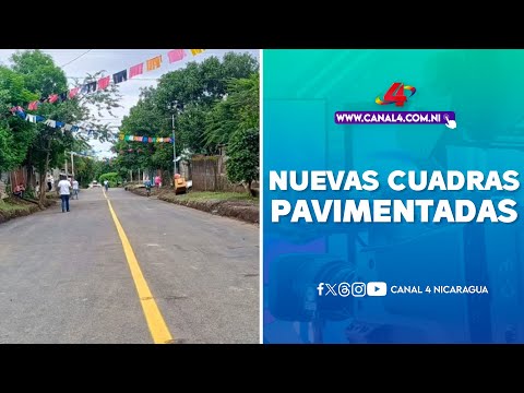 ALMA entrega 6 nuevas cuadras pavimentadas en el barrio Naciones Unidas