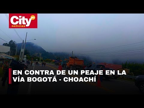 La vía Bogotá - La Calera estuvo bloqueada por más de 5 horas | CityTv