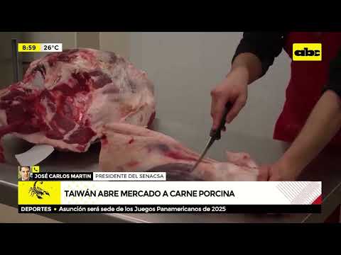 Taiwán abre mercado a carne porcina