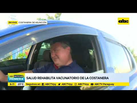 Salud rehabilita vacunatorio en la Costanera de Asunción, que luce vacío