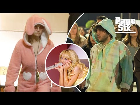 Selena Gomez attends Sabrina Carpenter concert with Benny Blanco while wearing bunny onesie