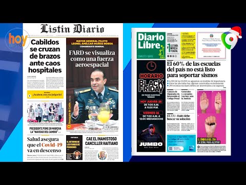 Titulares prensa dominicana jueves 25NOV | Hoy Mismo