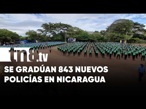 Se gradúan 843 nuevos policías para el resguardo de la población - Nicaragua