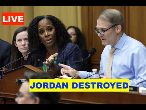 LIVE DEMS DESTROY JIM JORDAN PATHETIC HEARING ON WEAPONISATION