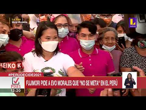 ? Keiko Fujimori le pide a Evo Morales que no se meta en el Perú | Latina Noticias