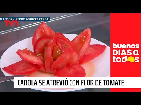 Nuestra Carola se atrevió a imitar la flor de tomate | Buenos días a todos