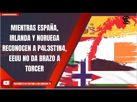 MIENTRAS ESPAÑA, IRLANDA Y NORUEGA RECONOCEN A P4L3ST1N4, EEUU NO DA BRAZO A TORCER