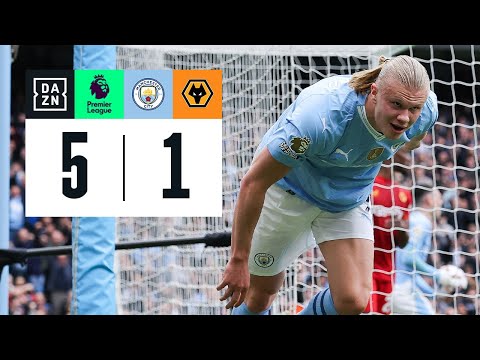Manchester City vs Wolverhampton (5-1) | Resumen y goles | Highlights Premier League