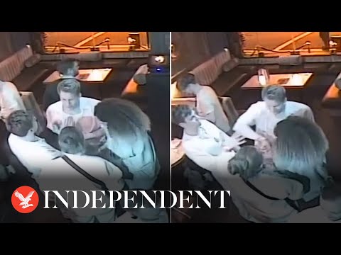 CCTV shows Tom Daley's husband Dustin Lance Black hit in Soho bar spat