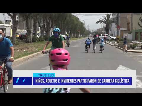 Niños, adultos e invidentes participaron de carrera ciclística