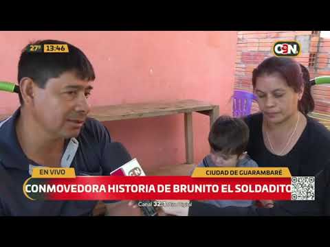 Conmovedora historia de Brunito, el soldadito de Guarambaré