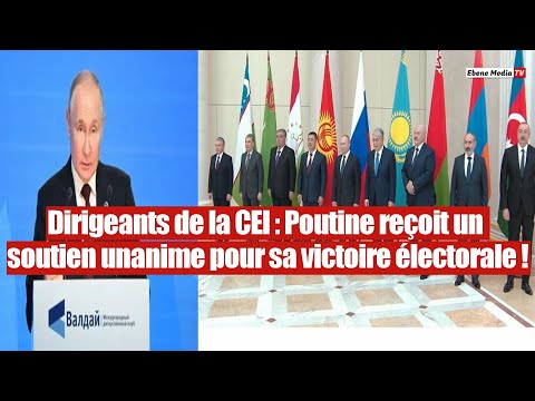 Félicitations explosive : les dirigeants de la CEI célèbre la victoire de Poutine!
