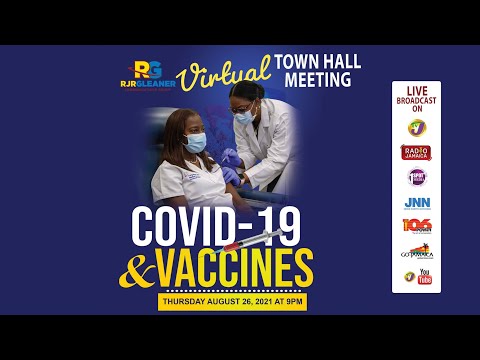 Covid-19 & Vaccines | Virtual Town Hall Meeting | Tonight Thursday August 26, 2021 at 9PM
