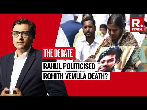 Arnab Exposes Rahul Gandhi's Caste Card Play As Telangana Police Closes Rohith Vemula Case