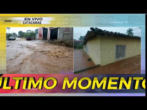 ¡Tormenta y vientos huracanados! Calles anegadas y viviendas inundadas en Catacamas, Olancho