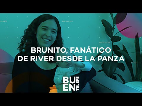 BRUNITO: el BEBÉ que se CALMA con CANCIONES de RIVER #BuenTelefe