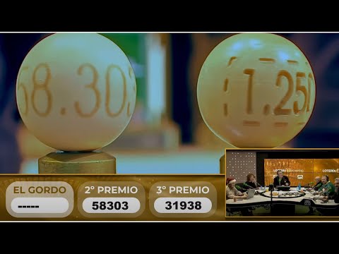 Segundo premio 58.303 de la LOTERÍA NAVIDAD, dotado con 1.250.000€