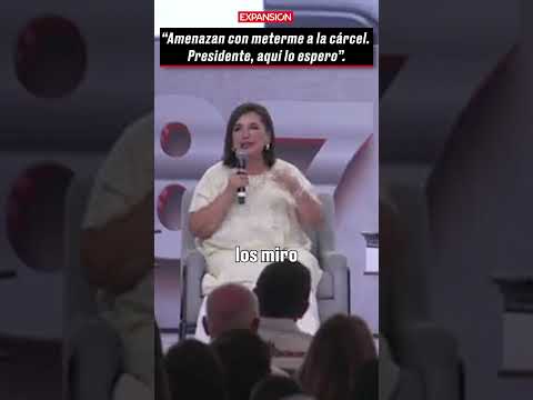Xóchitl Gálvez: Amenazan con METERME a la CÁRCEL, AQUÍ LO ESPERO, presidente | #Shorts