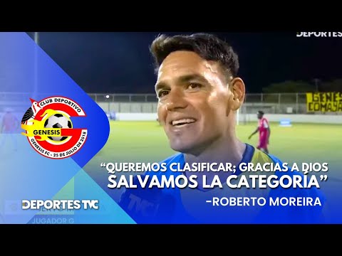 Roberto Moreira se desahoga tras darle el triunfo a Génesis ante Real Sociedad