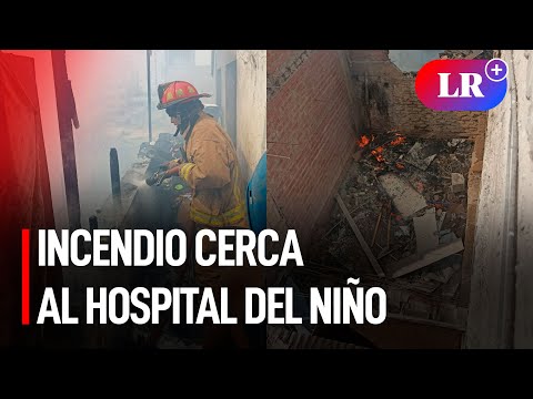 Fuerte incendio consume vivienda cercana al Hospital del Niño | #LR