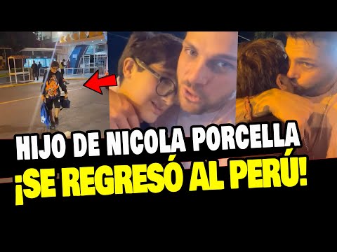 HIJO DE NICOLA PORCELLA REGRESA A PERÚ Y ASÍ FUE EL REENCUENTRO CON SU PADRE
