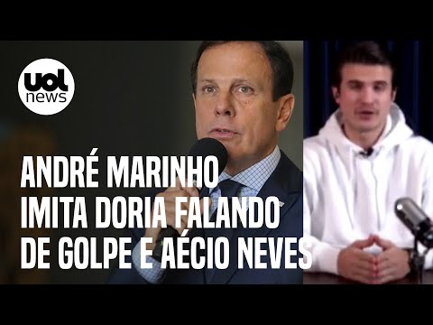 André Marinho imita Doria 'influencer': 'Sou 3ª via do banco, que sempre vai pro lixo'