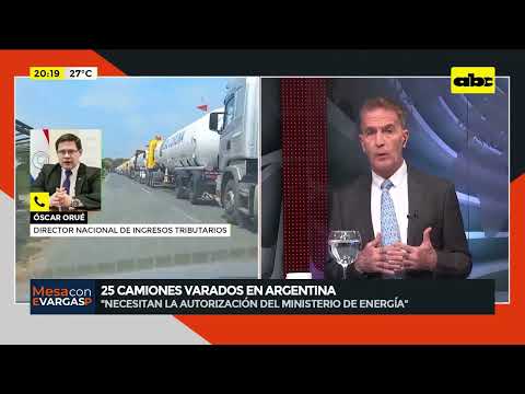 25 camiones varados en Argentina