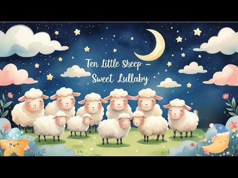 Ten Little Sheep – Sweet Lullaby | Sanftes Einschlaflied für Kinder - Neue Version 🐑🌙