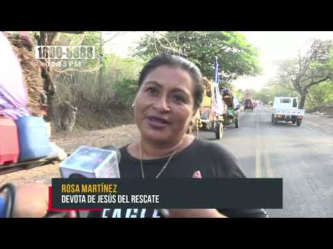 Devotos de Granada parten a Popoyuapa, Rivas, con las carreteras peregrinas - Nicaragua