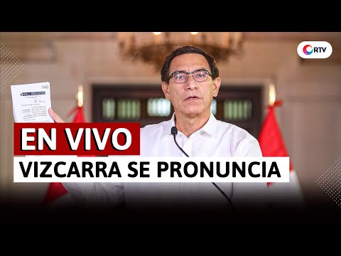 Pronunciamiento del presidente Martín Vizcarra sobre crisis política | EN VIVO