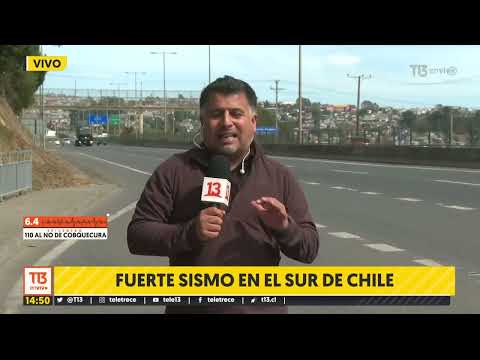 Sismo 6.4 sacude el centro-sur de Chile: descartan tsunami