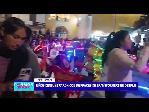 Otuzco: Niños deslumbraron con disfraces de Transformers en desfile