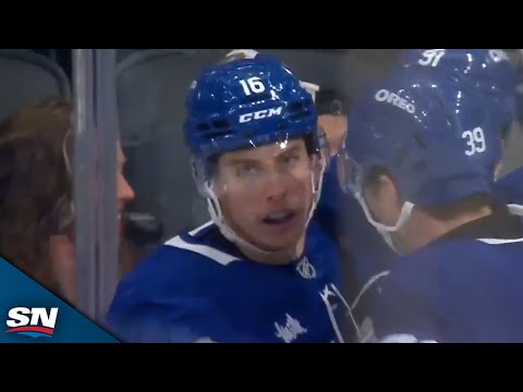 Maple Leafs Mitch Marner Banks In Wild Goal From Impossible Angle