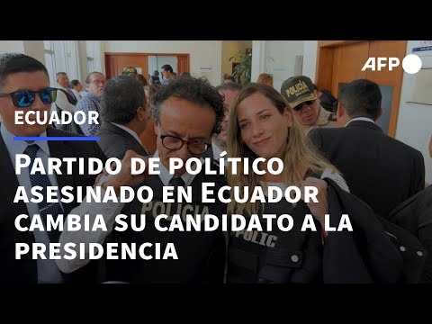 Partido de político asesinado en Ecuador cambia su candidato a la presidencia | AFP