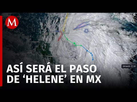 SMN advierte que la tormenta tropical 'Helene' podría intensificarse a huracán categoría tres