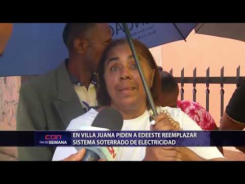 En Villa Juana piden a Edeeste reemplazar sistema soterrado de electricidad
