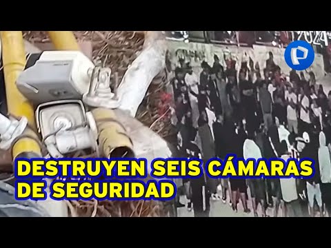 Seudobarristas de la “U” destruyen seis cámaras de seguridad de los vecinos en SJM