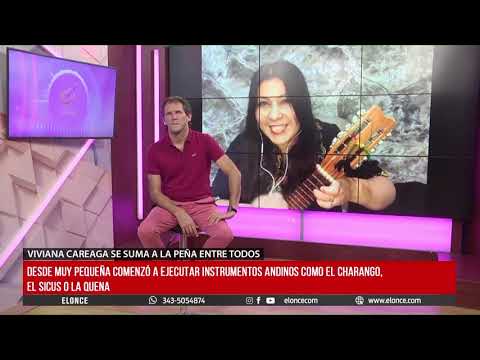 La cantante e instrumentista Viviana Careaga cantó en vivo por Elonce TV
