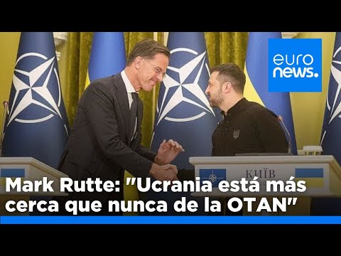 Ucrania está más cerca que nunca de la OTAN, dice Mark Rutte durante su visita a Kiev