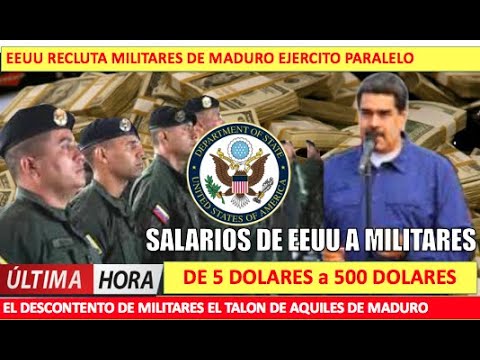 EEUU recluta a militares de Maduro para un ejercito paralelo