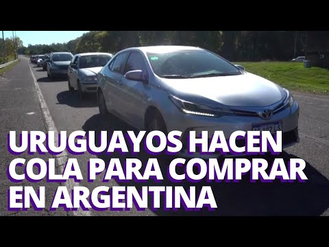 URUGUAYOS y compras en Argentina: hacen cola en la frontera