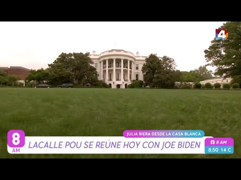 8AM - Lacalle Pou se reúne hoy con Joe Biden