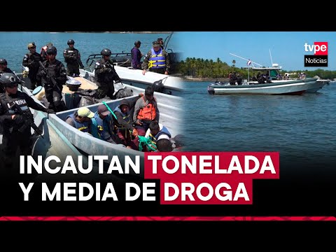 El Salvador: la Marina decomisa tonelada y media de droga y detiene a 9 extranjeros