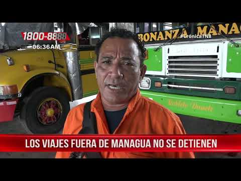 Terminales de buses en Managua abarrotadas de cara al fin de año – Nicaragua