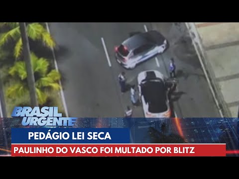 Drones da lei flagram jogador Paulinho burlando blitz no trânsito | Brasil Urgente